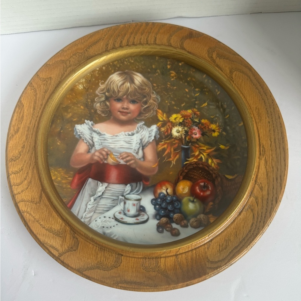 Vintage Indian Summer Collector Plate October By Sandra Kuck RECO 1985